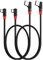 SUNGUY USB C Kabel Kurz 90 Grad, [0.5m 2 Stück] 3A USB auf USB C Kabel USB 2.0 Datenübertragung Kabel Nylon für iPhone 16 15 Pro/Pro Max/Plus, Galaxy S24/S23, iPad Pro 2022