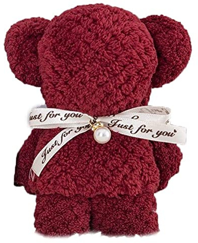 Stakee Niedliches Bärenhandtuch Super Saugfähiges Handtuch Weiches Samt Handtuch Mikrofasel -Reise Handtuch Mehrzwecktuch Für Partygeschenk