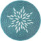 Alpha Living Home Beaded Table mat, Coffee Table Beaded mat, Placement mats for Dining Table Beaded, Round Beaded placemats, Beaded placemats for Dining Table - 13 inch Charger Plate - Teal Silver