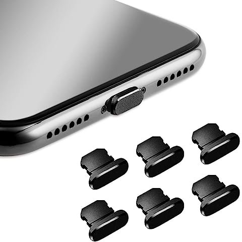 Anti Dust Plugs,6 PCS Charging Port Dust Protector Iphone Dust Cover Dust Cover Charger Protector Compatible with iPhone 7/8/X/XS/XR/11/12