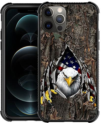 DAIZAG Kompatibel mit iPhone 11 Hülle, Amerikanische Flagge Eagle Rip Oak Camo iPhone 11 Hüllen für Mann Frau, Rundumschutz Stoßfest Anti-Kratzer TPU Hülle Apple Cover für iPhone 11