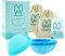 Set di 2 dischi mestruali, riutilizzabili, sostenibili e ultra confortevoli. Alternativa a tamponi, coppette mestruali e assorbenti, a prova di perdite e senza disordine (include taglie piccole e