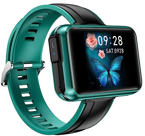 Reloj Inteligente con Auriculares Bluetooth Inalámbricos TWS para Mujer Hombre 1.4'' Pantalla Táctil Ritmo Cardíaco Presión Sanguínea Fitness Tracker Bluetooth Llamada Telefónica (Verde)