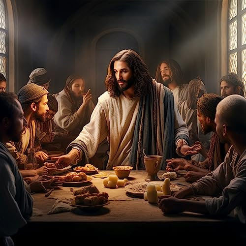 Bimkole DIY 5D Diamond Painting Zubehör Jesus-Treffen, Diamant Malerei Kit Voll Runde Bohrer Malen nach Zahlen Malerei Stickerei Kreuzstich Diamond Dekoration 30X30cm