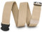 WHIPPY Elastischer Gürtel Herren Verstellbarer Outdoor Stretchgürtel Unisex Arbeitsgürtel für Damen Herren Stoffgürtel mit Kunststoffschnalle,Khaki 140cm