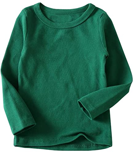 Beganly Girls T-Shirt Warm Soft Basic Tee Toddler Under Layer Piece Kids Cotton Long Sleeve Tops