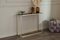 Jahnke Circo Console en Bois d'ingénierie, Verre Noir/doré, Taille Unique