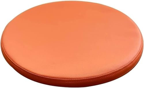 uyeoco wasserdichte Stuhlkissen aus Leder runden Sitzkissen, rutschfeste runde Kissen-Stuhlpolster für 25 cm, 30 cm, 35 cm, 40 cm, 45 cm Stühle/Rundhocker (Color : 9#, Size : 35cm/13.8inch)