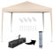Mingone Pavillon 3x3 Pop Up Faltpavillon Wasserdicht Stabil Gartenpavillon Partyzelt Bierzelt Camping Zelt ohne Seitenteile,UV Schutz 50+，Beige