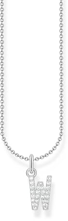 THOMAS SABO Halskette Buchstabe 925 Sterling Silber mit Zirkonia KE2240 - KE2265