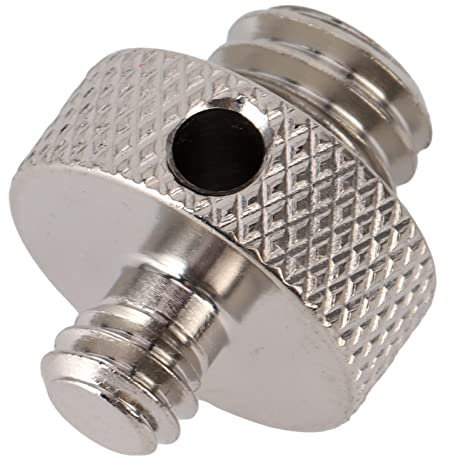 1/4in to 3/8in Male Screw, 1 4in 3 8in Threaded Tripod Adapters Stainless Steel Electronics Camera Photo Accessories Monopod Mounts Clamps with 3.5mm Round Hole Double Sided