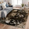 Teppich Wohnzimmer Totenkopf Gothic 80x150 cm Moderne Waschbarer Teppich, Teppiche rutschfeste Weicher Teppich Kurzflor, Teppich für Schlafzimmer Esszimmer