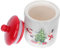 CRILSTYLEO Weihnachtskeramik-vorratsdosen Schmuckbehälter Süßigkeiten-aufbewahrungsbox Versiegeltes Teeglas Eleganter Keramik-teehalter-deckel