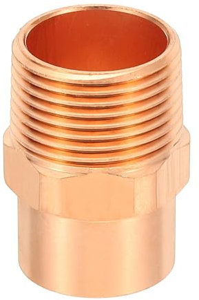 PATIKIL 3/4 Male Adapter Fitting with C x M Connections, Copper Pipe Fittings with Sweat Solder x FNPT Connection Threaded Tubing Connector for Residential, Commercial