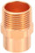 PATIKIL 3/4 Male Adapter Fitting with C x M Connections, Copper Pipe Fittings with Sweat Solder x FNPT Connection Threaded Tubing Connector for Residential, Commercial