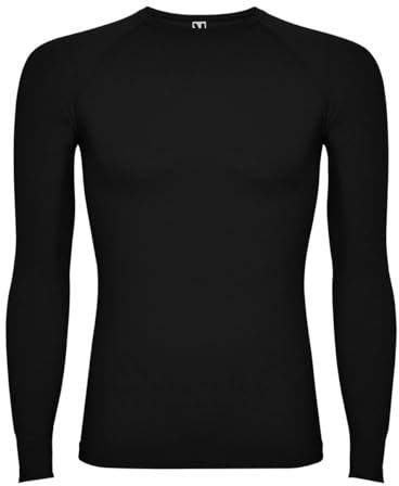 Boys Base Layer Thermal Kids PE Fitness Long Sleeve School MMA Boxing Gym T-Shirt Winter Outdoor Football Running Hiking Cycling Sports Compression Top (UK, Age, 15 Years, Regular, Black)