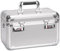GODLONSEN Storage Lock Box - Safe Lock Box with Combination - 43.5 x 26.5 x 24 cm, Mesh Pocket & Adjustable Compartments for Personal Items, Valuables, Documents, Home, Office, Outdoors - XXL/Silver
