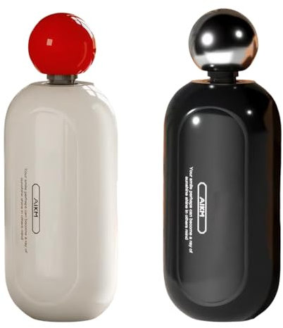 Sticky Roller 2 Stück Reusable Sticky Roller,Sticky Lint Roller Ball for Clothes,Portable Lint Roller Waschbar,Geeignet für Kleidung,Möbel,Hunde-und Katzenhaare(Schwarz,Weiß)