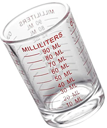 MAGICLULU Taza Medidora de 90 Ml para Calentar Café - Taza de Vidrio Fácil de Limpiar