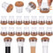 40 Stück Stuhlbeinkappen Rund, Silikon Filzgleiter für Stühle, 14-20MM Verdickte Transparent Stuhlbeinschoner Schutzkappen für Rund Stuhlbeine zum Schutz von Böden