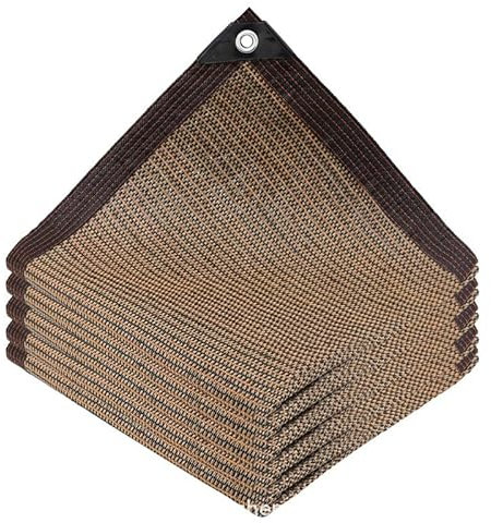 Red De Sombra,Tela de Sombra con Ojales, Malla Sombreadora Jardin,Lona Sombra Exterior, Resistente a los Rayos UV 95%,para Pérgola, Invernadero, Granero o Perrera(5 x 6 m)