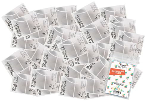 Bundle mit Frauen Bundesliga - 2024/2025 - Sammelsticker - 50 verschiedene Sticker (zufällige Auswahl) + exklusive collect-it Hüllen
