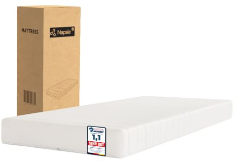 NAPSIE 7‑Zonen Kaltschaummatratze 140x200 cm (H3) mit waschbarem Bezug | 16 cm Höhe,7-Zonen Hochwertige Matratze aus Kaltschaum,hypoallergen & antibakteriell, OEKO‑TEX® 100 zertifiziert