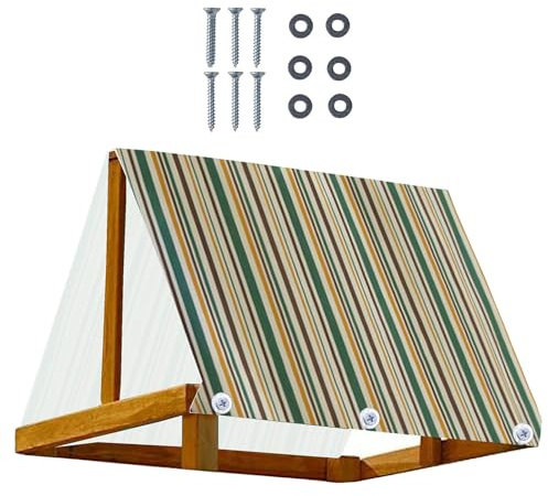 Dachplane für Spielfeldausrüstung – wetterfester Stoff 228 x 109 cm, Schaukelvordach und Schuppen für den Außenbereich | Ersatzplane für Hinterhofterrasse, Mater