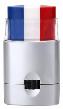 HAPZUR Stick Bleu Blanc Rouge, Drapeau Français Tricolore, Face & Body Paint Équipe de Foot JO, Kit Supporter, Pinceaux France, Schminkstift pour la Coupe du Monde de Football 2026