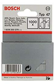 Bosch 1 609 200 379 - Clavo tipo 47, 1,8 x 1,27 x 26 mm, pack de 1000
