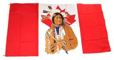 Flaggenking Kanada - Indianer Flaggen/Fahnen, Mehrfarbig, 150 x 90 cm