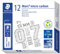 STAEDTLER 250 07-B Mars Micro Feinminen, Minendurchmesser 0.7 mm, B, 12 Stück, graphitgrau
