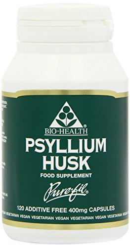 BIO-Health Psyllium Powdered Husks 400mg in Vegetable Capsules 120caps (Pack of 1)