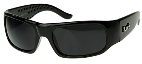 Locs - Harte Kerntöne klassische Gangsta Locs Sonnenbrille (schwarz)