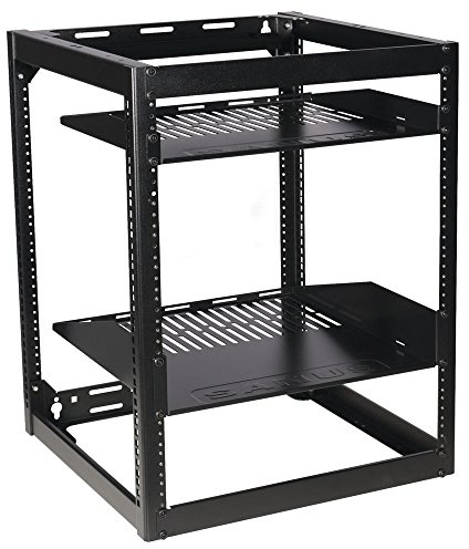 Sanus CFR1615-B1 Component Series 15U Stackable Skeleton Rack (26) Black
