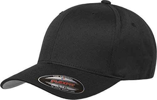 Flexfit 6277 Wooly Combed Twill Cap Schwarz, Schwarz, XL/XXL