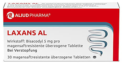 ALIUD PHARMA Laxans AL, 30 Tabletten: Abführmittel mit Bisacodyl für einen erleichterten Stuhlgang bei Verstopfung