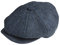 Peaky Blinders Cap - 8 teilig - Wolle - Jungen - Zeitungsverteiler, Blau,