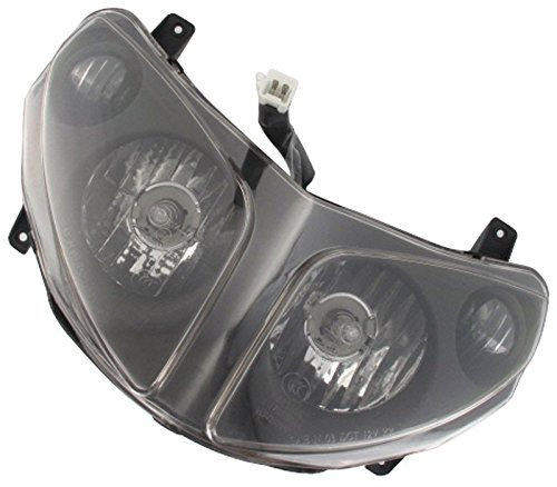 Xfight-Parts Scheinwerfer komplett mit Birne 12V Leuchtmittel BILUX Fassung BA20D 125ccm 4Takt 152QMI YY125T-28 1150301-2-4T125 für Rex Imola 125 Race/Urban