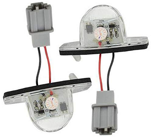 BOOMBOOST 2pcs LED Number License Plate Light Lamp For H/onda Jazz Fit CRV ODYSSEY FRV HRV INSIGHT Stream Crosstour