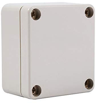 Keenso Electrical Junction Box, Dustproof IP66 Waterproof ABS Plastic Distribution Box for Outdoor Power Projects, Garden, Patio, Courtyard Lighting, Solar Systems, Construction and Maintenance