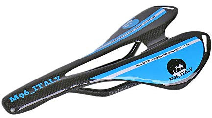 Ultraleichter Carbon Sattel für Rennrad und MTB – Ergonomisch und Bequem 100g+/- Blau