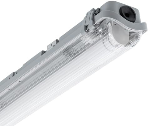 LEDKIA LIGHTING - Réglette Étanche Slim 120cm | IP65 pour Tube LED T8 | Résistant à l'Eau et Poussière | Installation Intérieure/Extérieure | Fabriqué en Polycarbonate, 1200 mm, 1 Unité