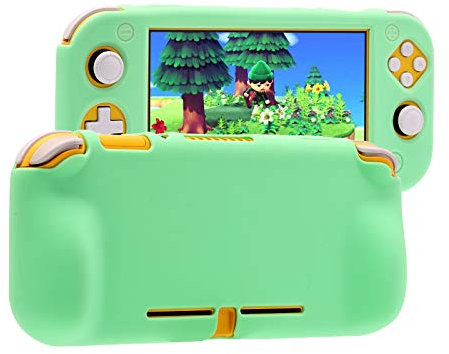 Coque Verte pour Switch Lite, étui en Silicone Vert pour Switch Lite