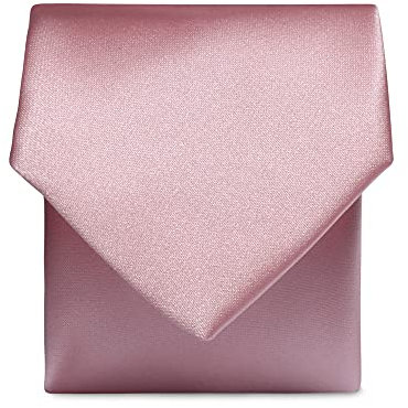 Rael-Brook Men’s Satin Tie Cravate, Rose, Slim Homme