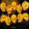 TaimeiMao Halloween Deko Licht,Schädel Licht 3M mit 20 LEDs,Halloween Schädel Lichterkette,Batteriebetriebene,Halloween Deko Garten,Halloween Beleuchtung Aussen & Innen