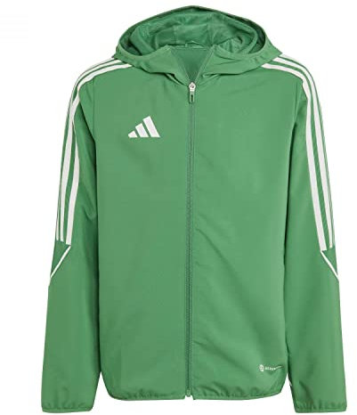 adidas Tiro23 L WB Y Giacca a Vento, Team Green, 176 Unisex-Bambini e Ragazzi