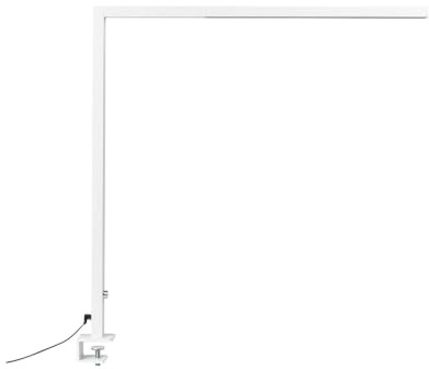 LED-Schreibtischlampe Metall weiß mit Regler dimmbar klemmbar Volans