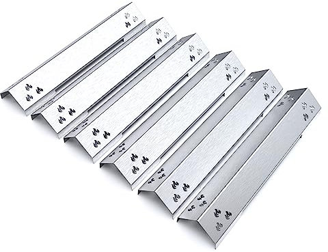teileplus24 BR04-6-SM Gasgrill Edelstahl Brennerabdeckung kompatibel mit Rösle Videro G6, G6-S, G6-S Nero, Vario+ und Sansibar Serie | Flavorizer Bars | Passgenau | Rostfrei | Brennerschutz