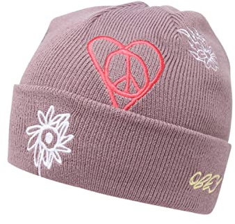 Obey Damen Mütze Yeji Flieder/weiß/orangerot One Size